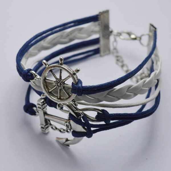 A$17.95 - NAUTICAL ROPE ANCHOR HELM &amp; INFINITY BRACELET ⚓️⎈♾ (3) ISLAND BUDDHA