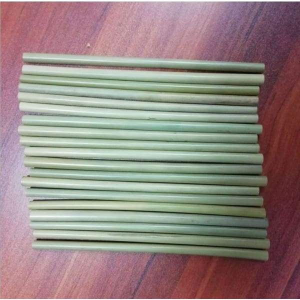 10-Pack Organic Bamboo Drinking Straws - Reusable &amp; Sustainable - Island Buddha