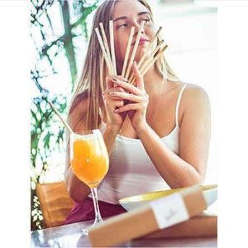 A$14.95 - ORGANIC BAMBOO DRINKING STRAWS - REUSABLE &amp; SUSTAINABLE 10 20 OR 40 STRAWS 10 PACK 0.3KG (3) ISLAND BUDDHA