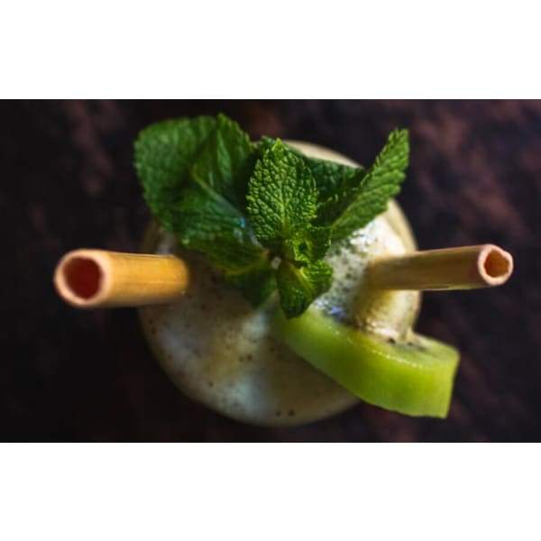 A$14.95 - ORGANIC BAMBOO DRINKING STRAWS - REUSABLE &amp; SUSTAINABLE 10 20 OR 40 STRAWS (12) ISLAND BUDDHA