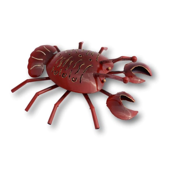 A$54.95 - RED LOBSTER MOSQUITO COIL HOLDER - HAND MADE BALI METAL ART 0.4KG (2) ISLAND BUDDHA