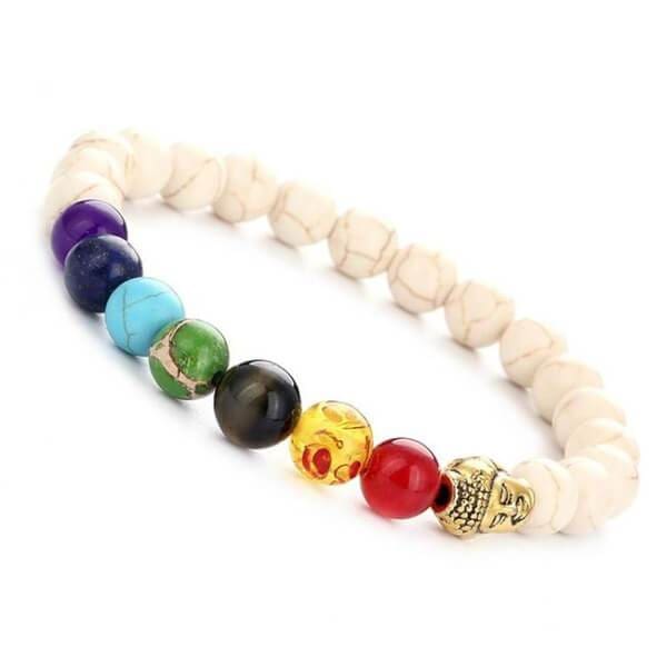A$24.95 - REIKI CHAKRA STONE BRACELET - CHAKRA BALANCING 🙏 0.2KG (6) ISLAND BUDDHA