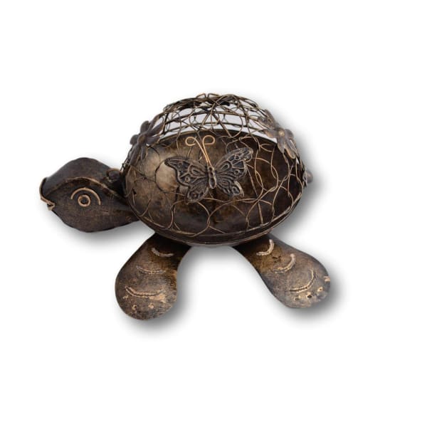 A$44.95 - TURTLE MOSQUITO COIL HOLDER - HAND MADE BALI METAL ART BRONZE 0.49KG (5) ISLAND BUDDHA