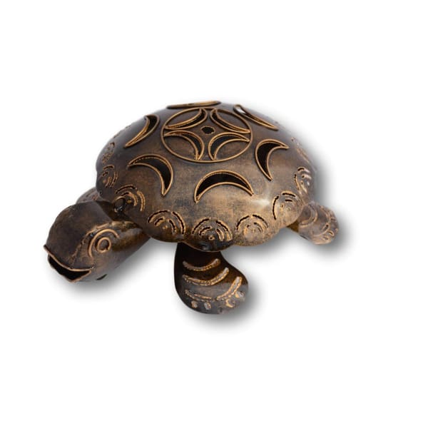 A$44.95 - TURTLE MOSQUITO COIL HOLDER - HAND MADE BALI METAL ART BRONZE 0.4KG (1) ISLAND BUDDHA