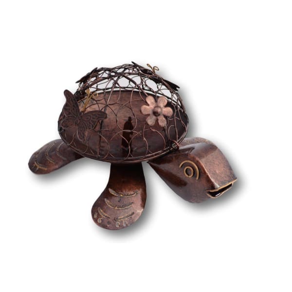 A$44.95 - TURTLE MOSQUITO COIL HOLDER - HAND MADE BALI METAL ART COPPER 0.49KG (4) ISLAND BUDDHA