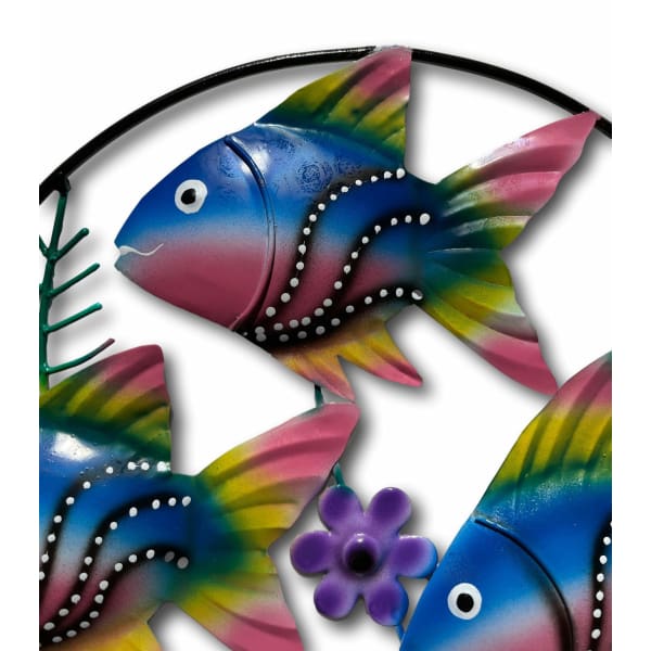 A$39.95 - UNDER THE SEA FISH GARDEN WALL ART - HAND MADE METAL ART (2) ISLAND BUDDHA