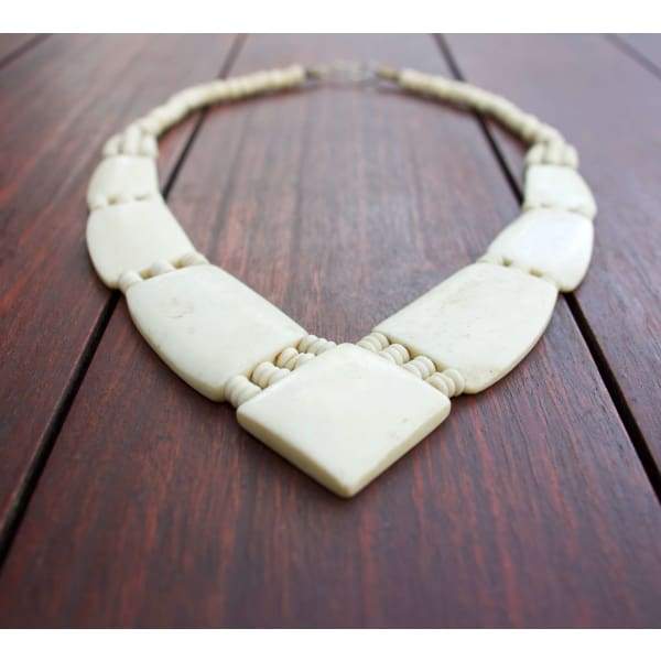 A$69.95 - YAK BONE TRIBAL STYLE BOHO NECKLACE - HAND MADE &amp; CARVED IN NEPAL 🇳🇵 0.2KG (2) ISLAND BUDDHA