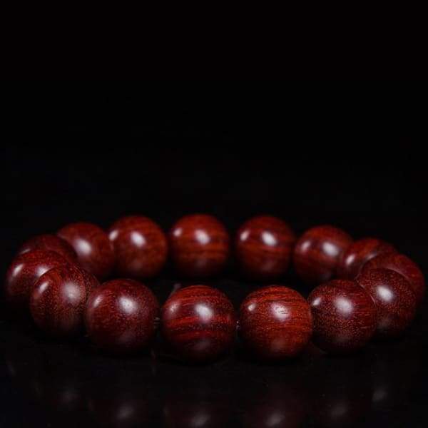 $67.77 - ZAMBIA BLOOD SANDALWOOD 20MM BRACELET (5) ISLAND BUDDHA