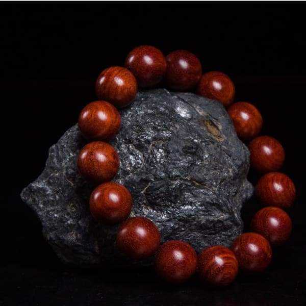 $67.77 - ZAMBIA BLOOD SANDALWOOD 20MM BRACELET (3) ISLAND BUDDHA