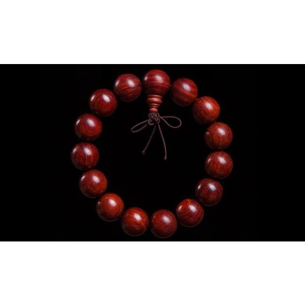 $67.77 - ZAMBIA BLOOD SANDALWOOD 20MM BRACELET (7) ISLAND BUDDHA