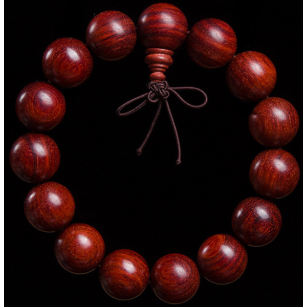 $67.77 - ZAMBIA BLOOD SANDALWOOD 20MM BRACELET 0.25KG (1) ISLAND BUDDHA