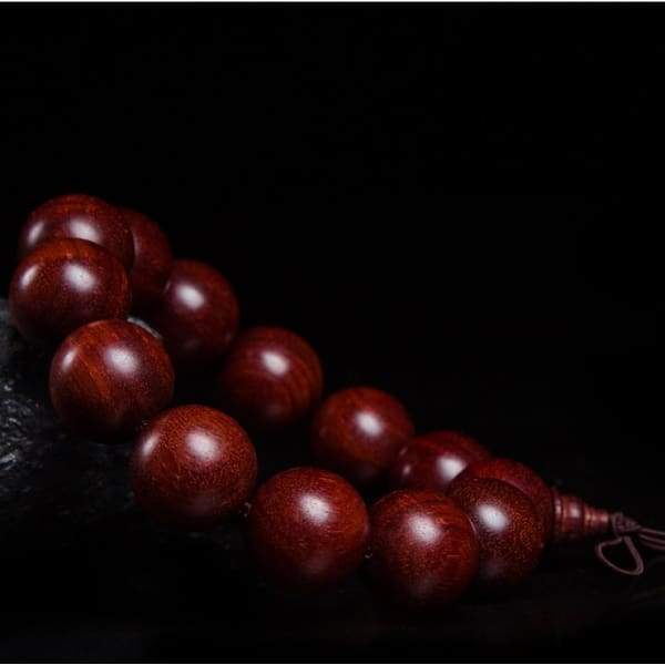 $67.77 - ZAMBIA BLOOD SANDALWOOD 20MM BRACELET (4) ISLAND BUDDHA