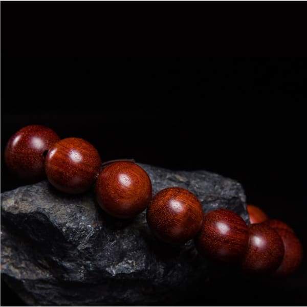 $67.77 - ZAMBIA BLOOD SANDALWOOD 20MM BRACELET 0.25KG (1) ISLAND BUDDHA